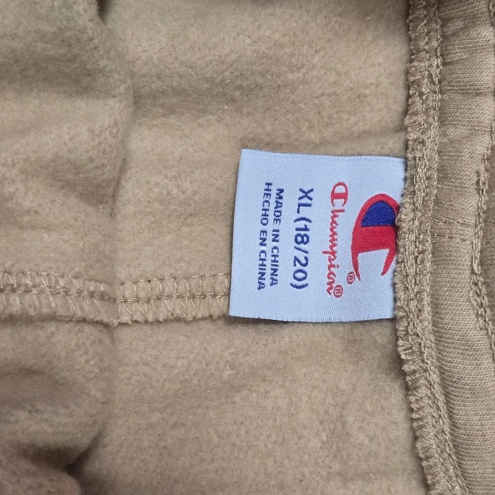 Kids Tan Champion sweatpants